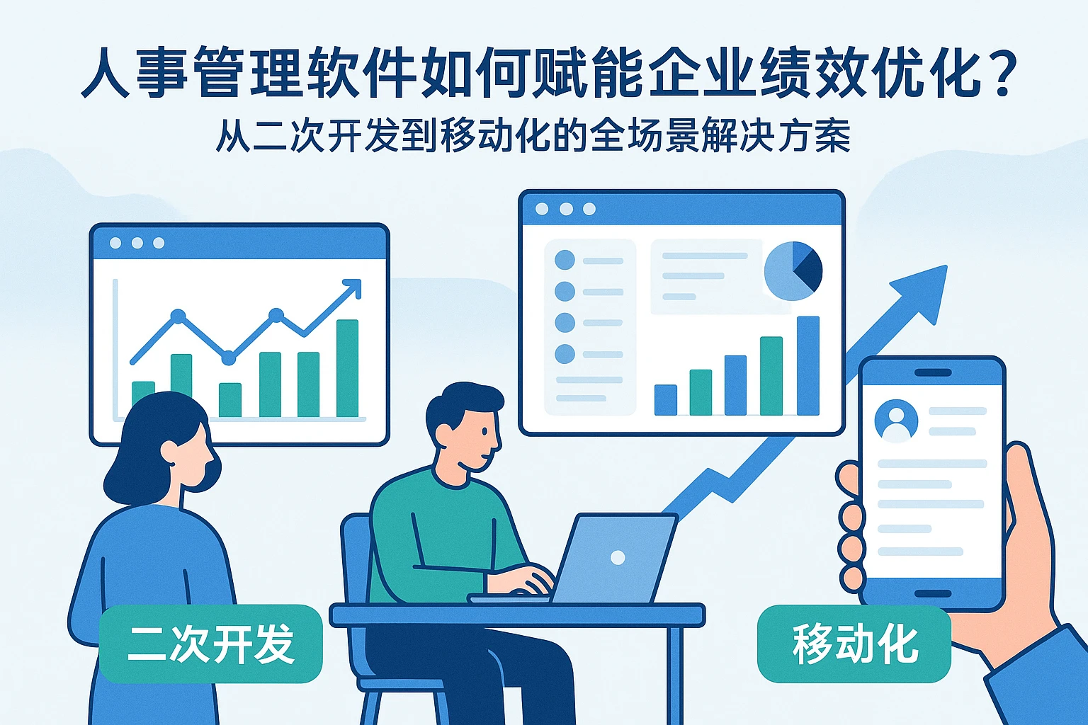 人事管理软件如何赋能企业绩效优化？从二次开发到移动化的全场景解决方案