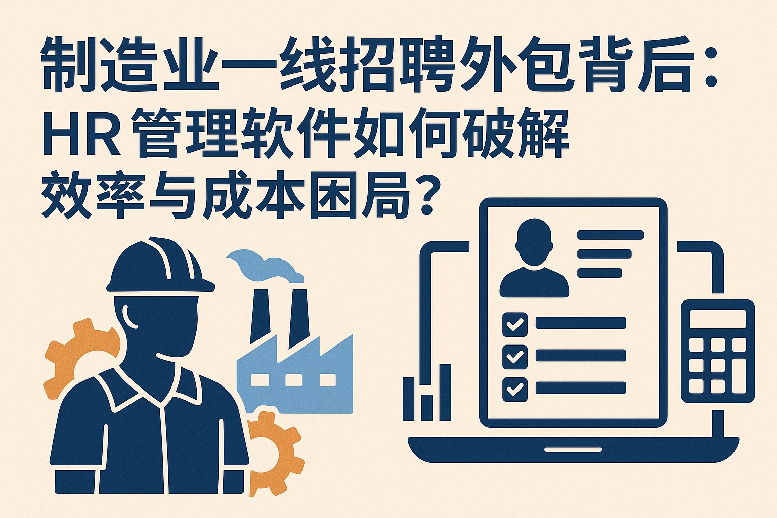制造业一线招聘外包背后：HR管理软件如何破解效率与成本困局？
