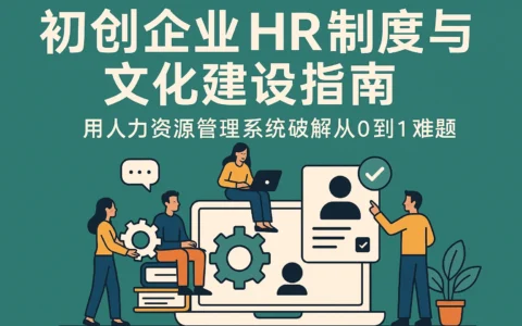 初创企业HR制度与文化建设指南：用人力资源管理系统破解从0到1难题