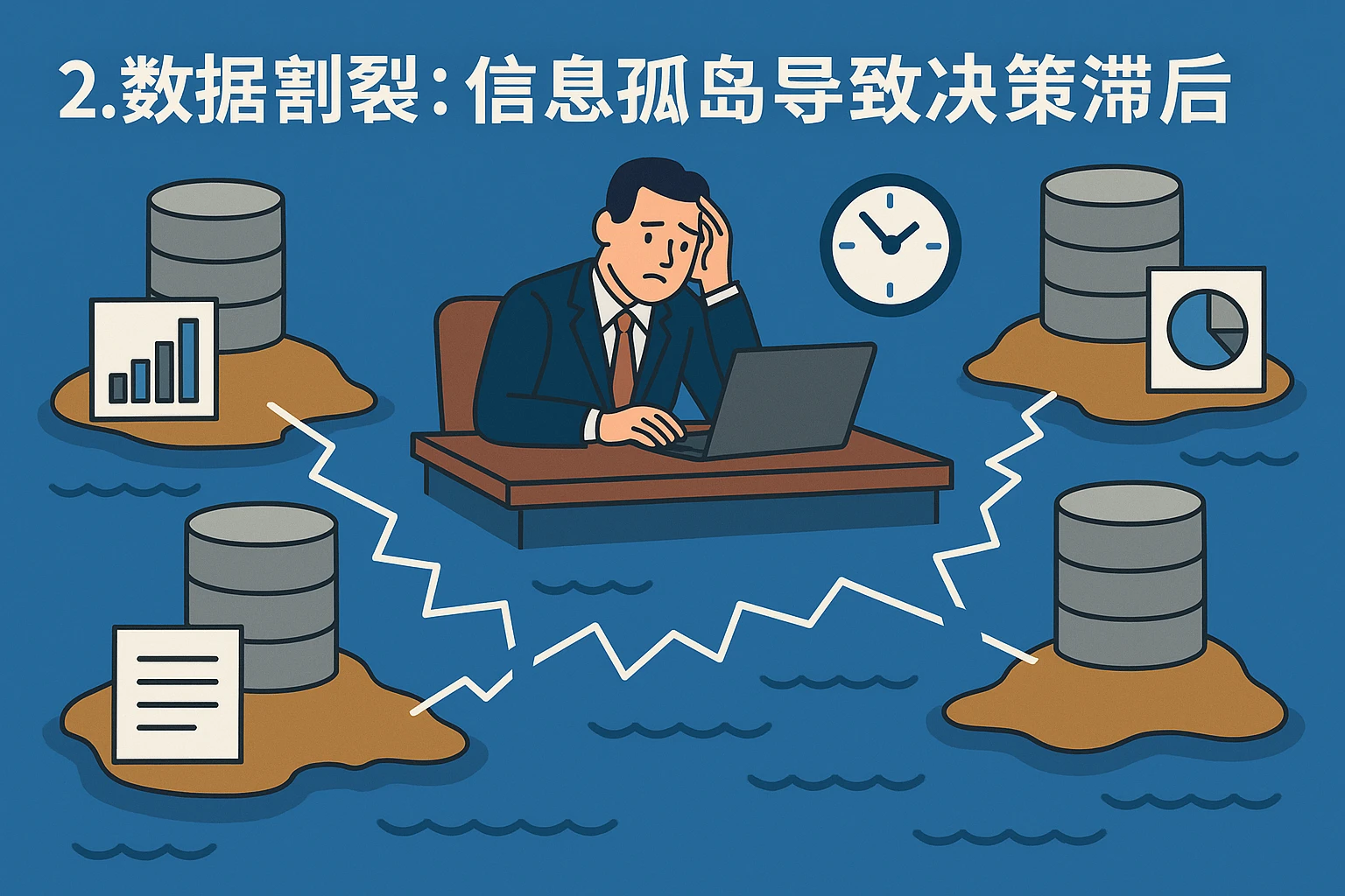 2. 数据割裂：信息孤岛导致决策滞后