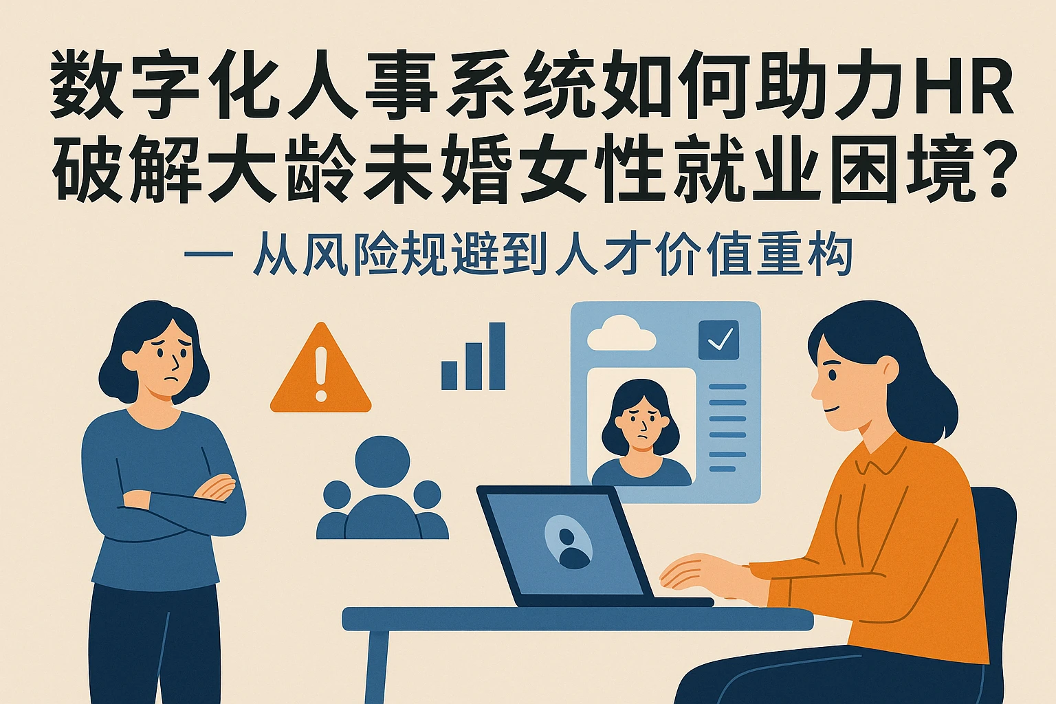 数字化人事系统如何助力HR破解大龄未婚女性就业困境?——从风险规避到人才价值重构