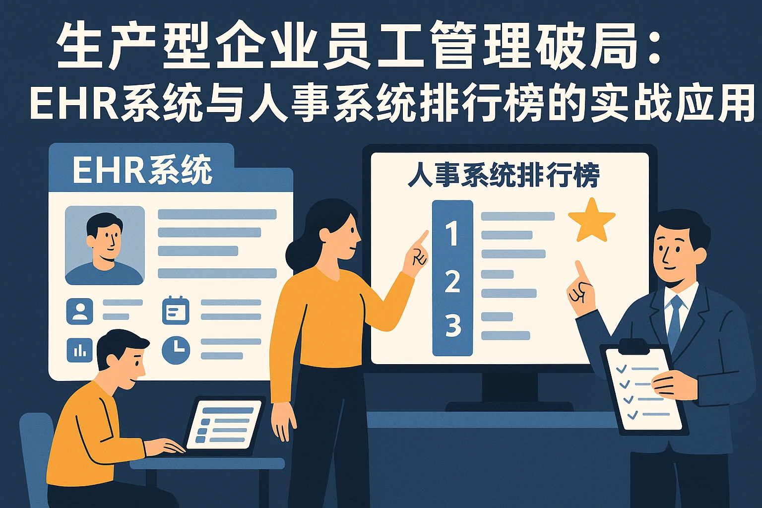生产型企业员工管理破局:EHR系统与人事系统排行榜的实战应用