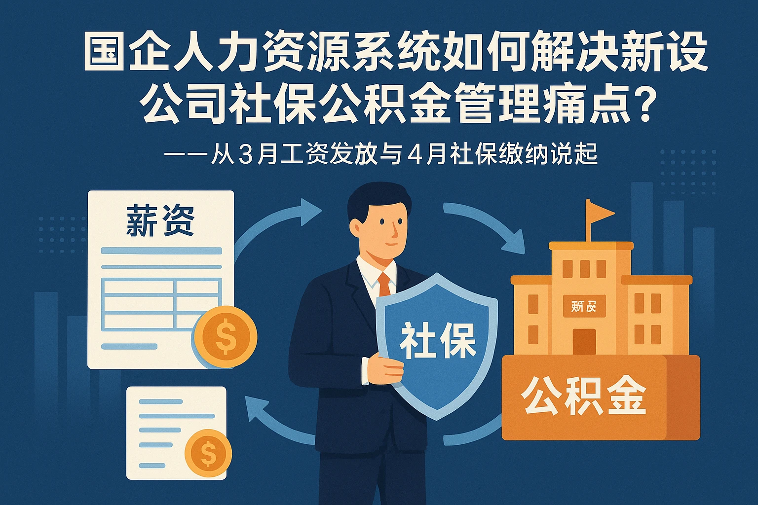 国企人力资源系统如何解决新设公司社保公积金管理痛点?——从3月工资发放与4月社保缴纳说起