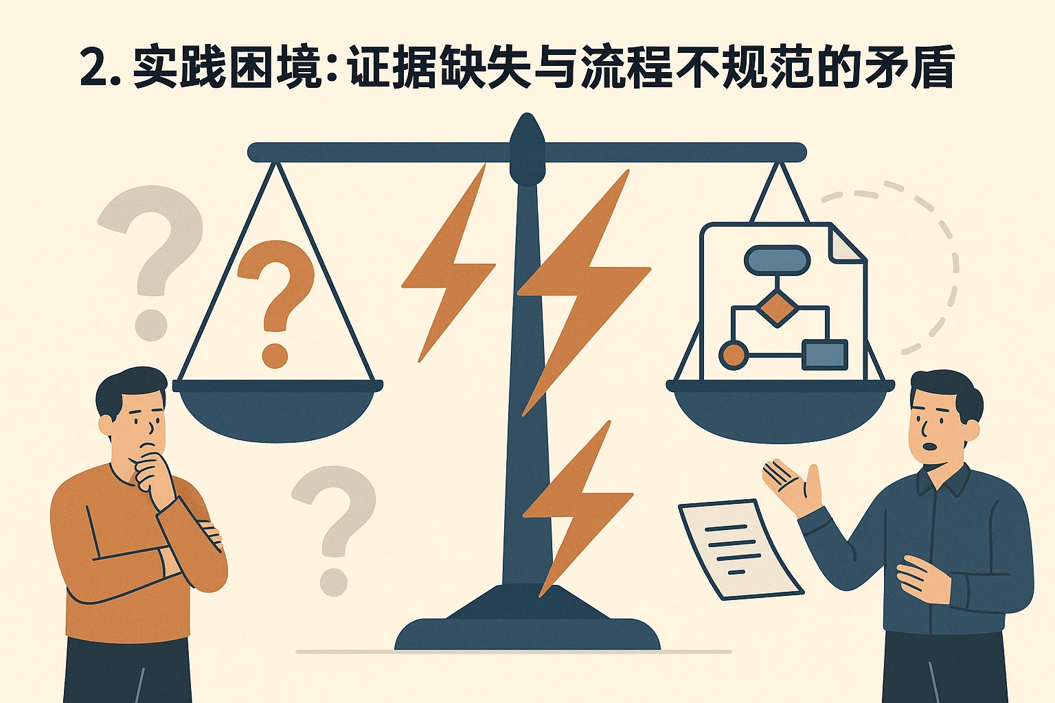 2. 实践困境：证据缺失与流程不规范的矛盾
