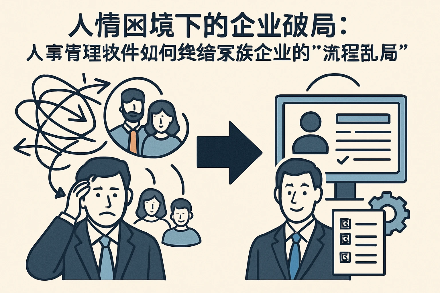 人情困境下的企业破局：人事管理软件如何终结家族企业的“流程乱局”