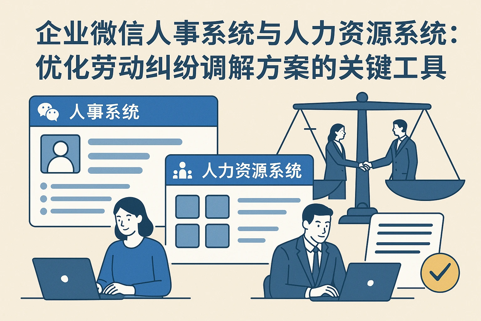 企业微信人事系统与人力资源系统:优化劳动纠纷调解方案的关键工具