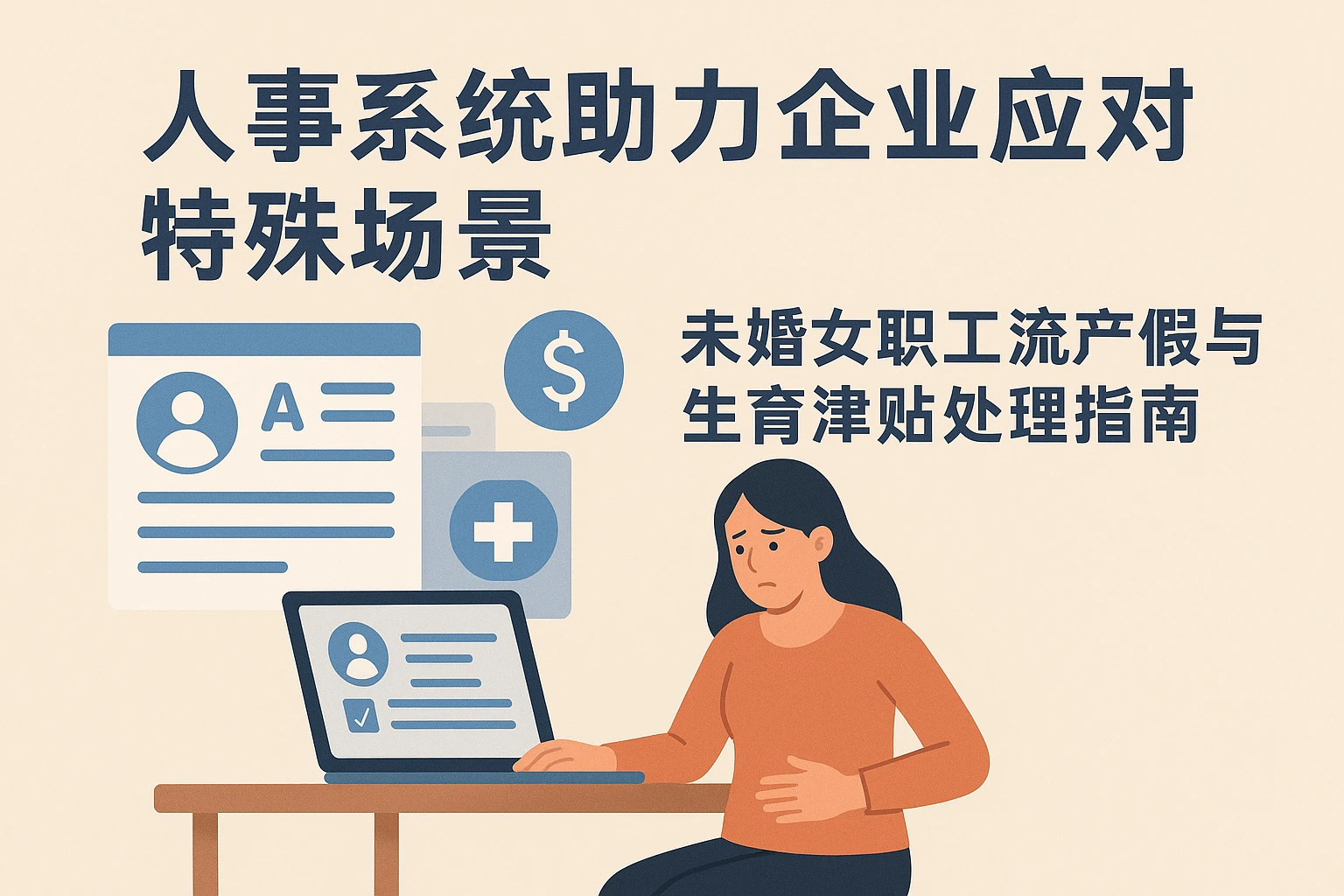 人事系统助力企业应对特殊场景：未婚女职工流产假与生育津贴处理指南