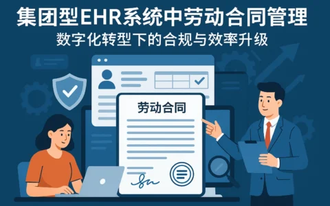 集团型EHR系统中的劳动合同管理：数字化转型下的合规与效率升级
