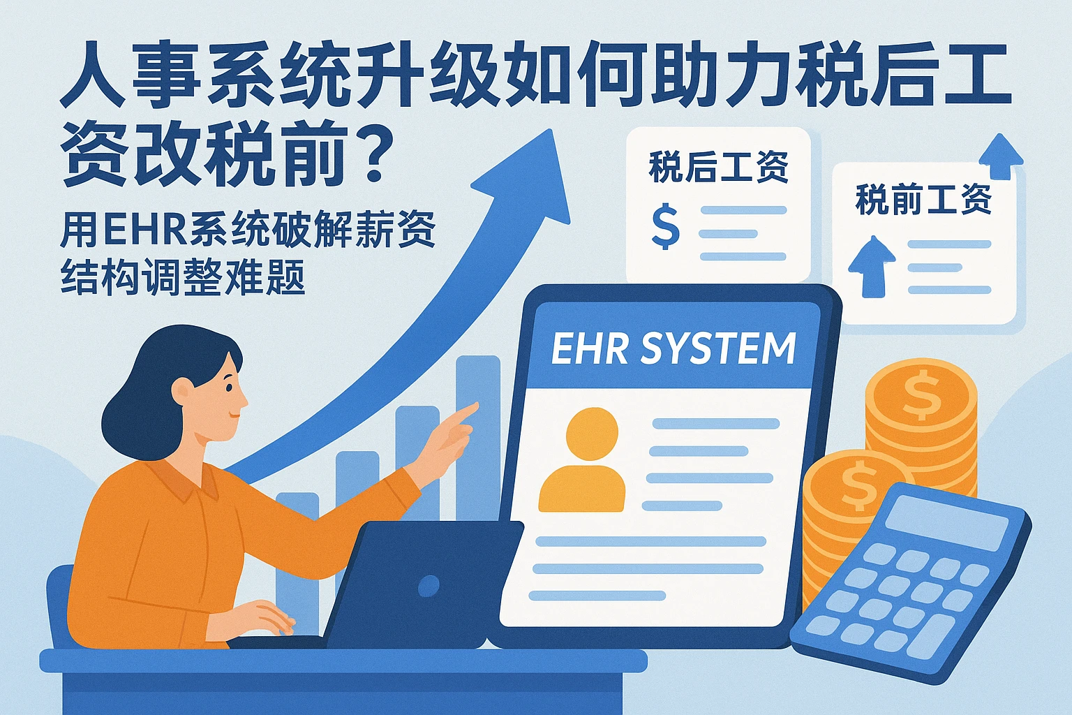 人事系统升级如何助力税后工资改税前?用EHR系统破解薪资结构调整难题
