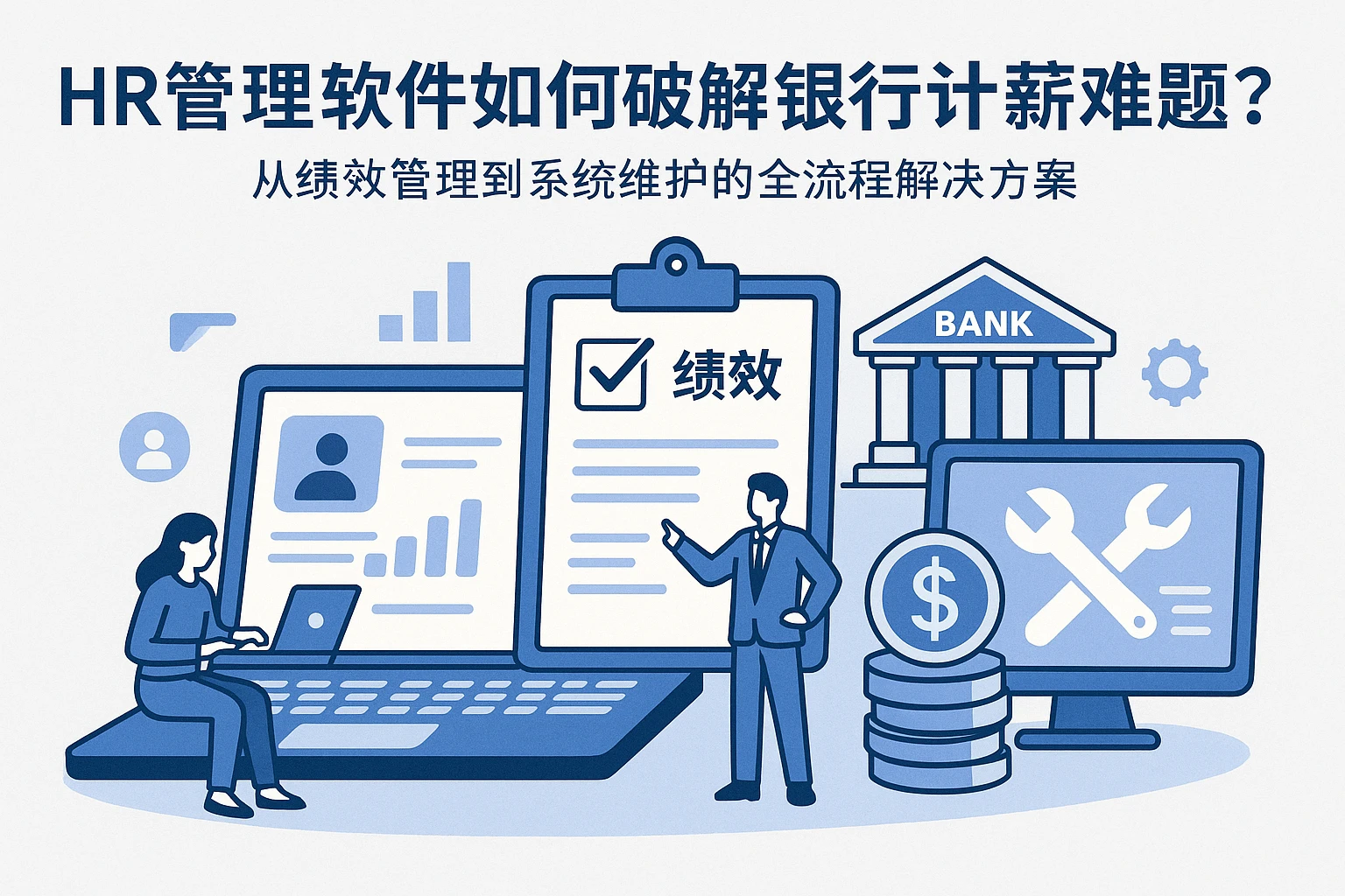 HR管理软件如何破解银行计薪难题?从绩效管理到系统维护的全流程解决方案