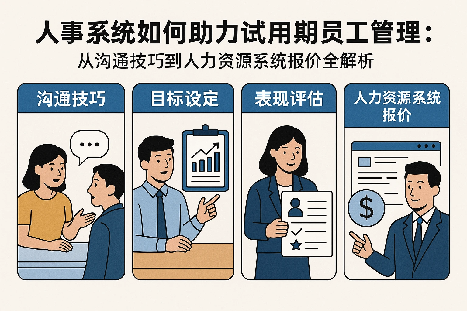 人事系统如何助力试用期员工管理:从沟通技巧到人力资源系统报价全解析