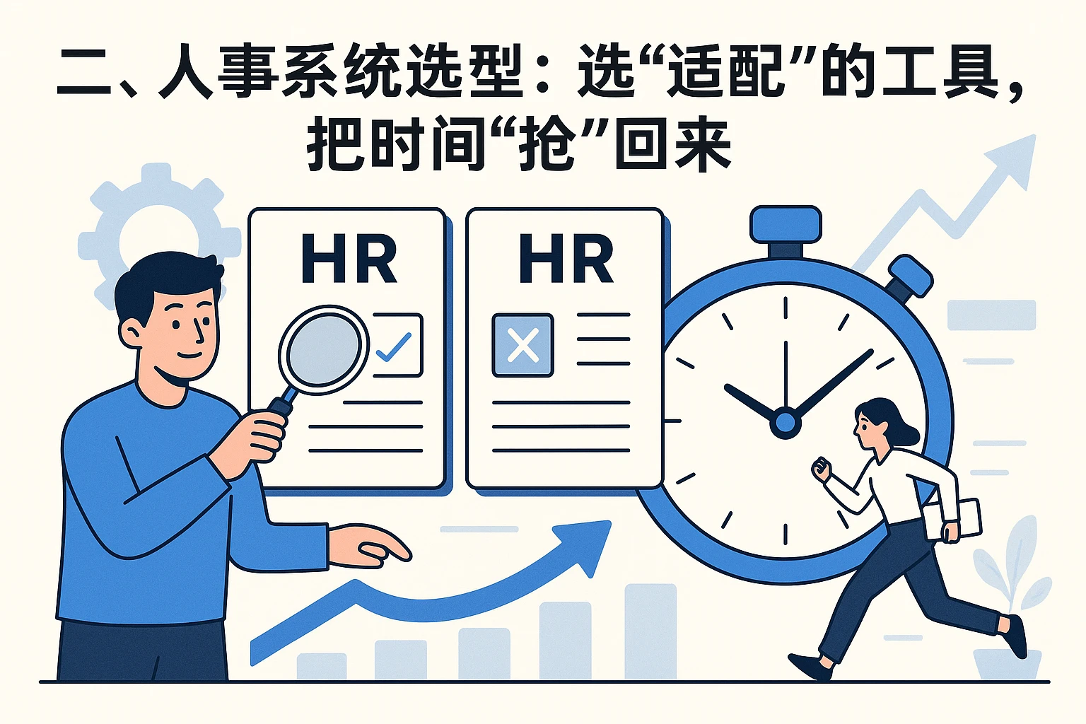二、人事系统选型:选“适配”的工具,把时间“抢”回来
