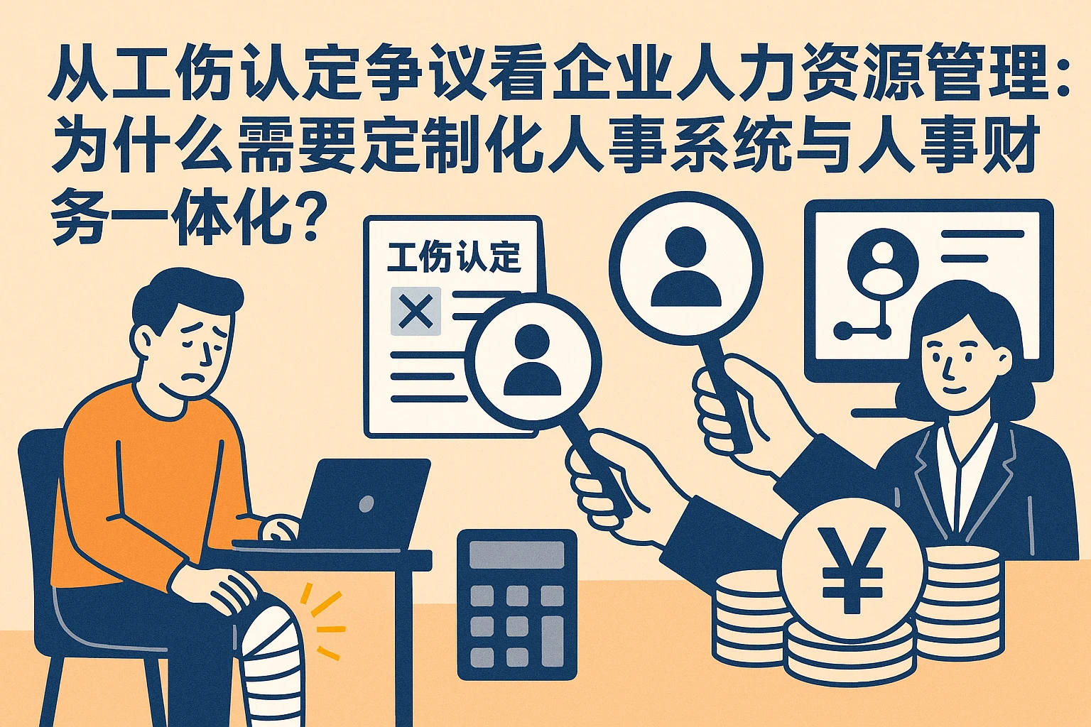 从工伤认定争议看企业人力资源管理：为什么需要定制化人事系统与人事财务一体化？