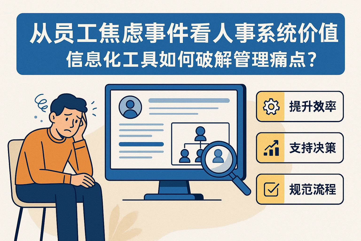从员工焦虑事件看人事系统价值:信息化工具如何破解管理痛点?