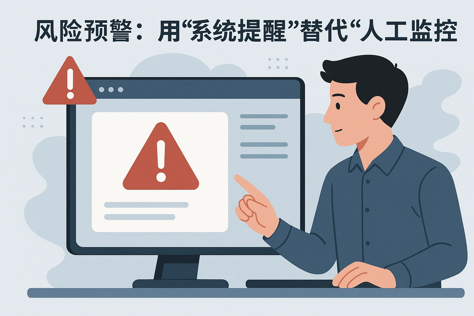 2. 风险预警:用“系统提醒”替代“人工监控”