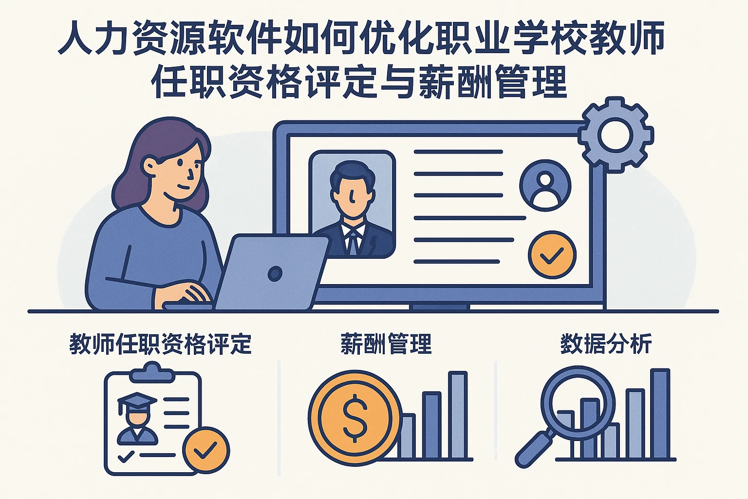 人力资源软件如何优化职业学校教师任职资格评定与薪酬管理