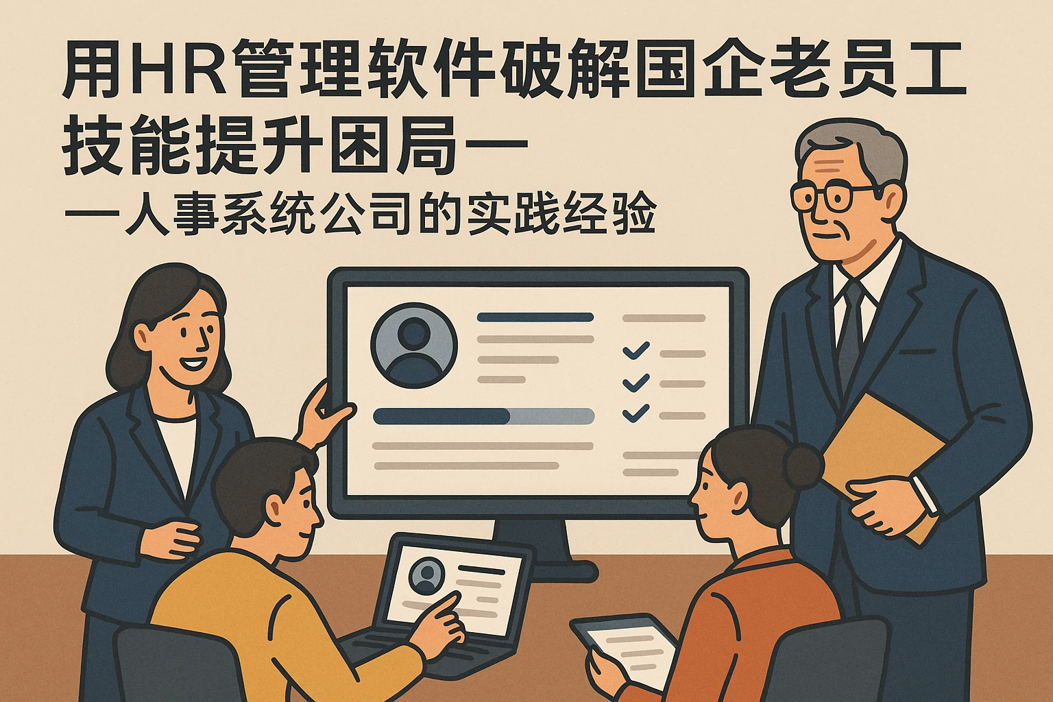 用HR管理软件破解国企老员工技能提升困局——人事系统公司的实践经验