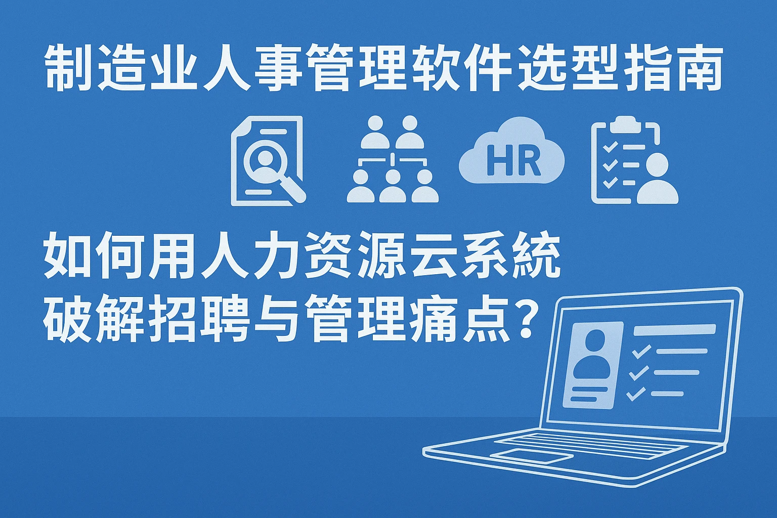制造业人事管理软件选型指南:如何用人力资源云系统破解招聘与管理痛点?