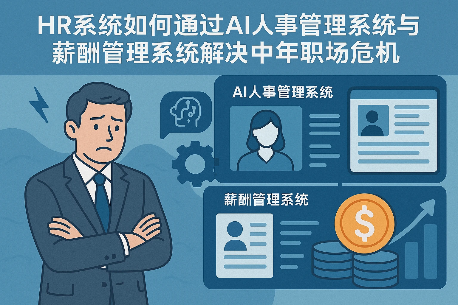 HR系统如何通过AI人事管理系统与薪酬管理系统解决中年职场危机