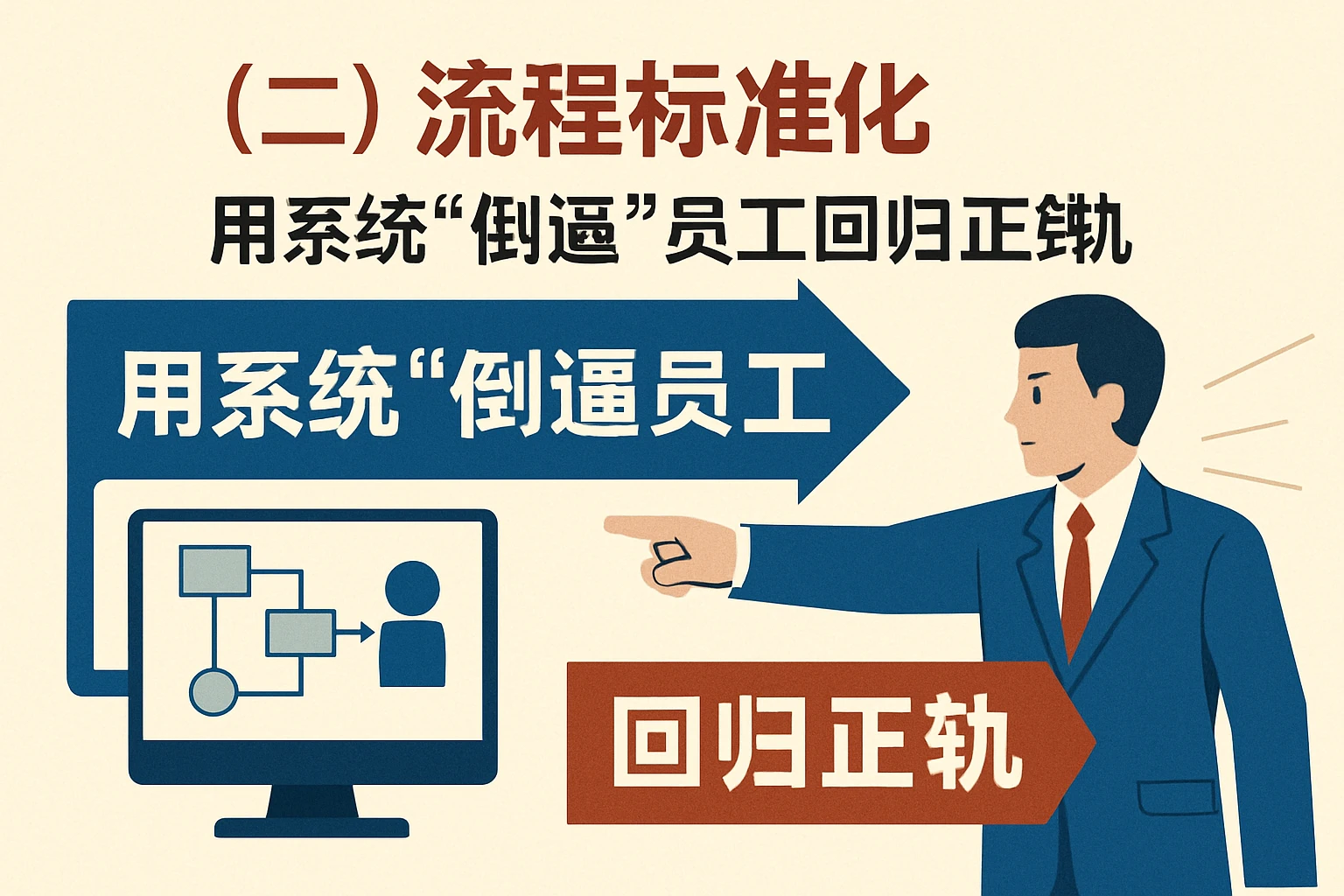 （二）流程标准化：用系统“倒逼”员工回归正轨