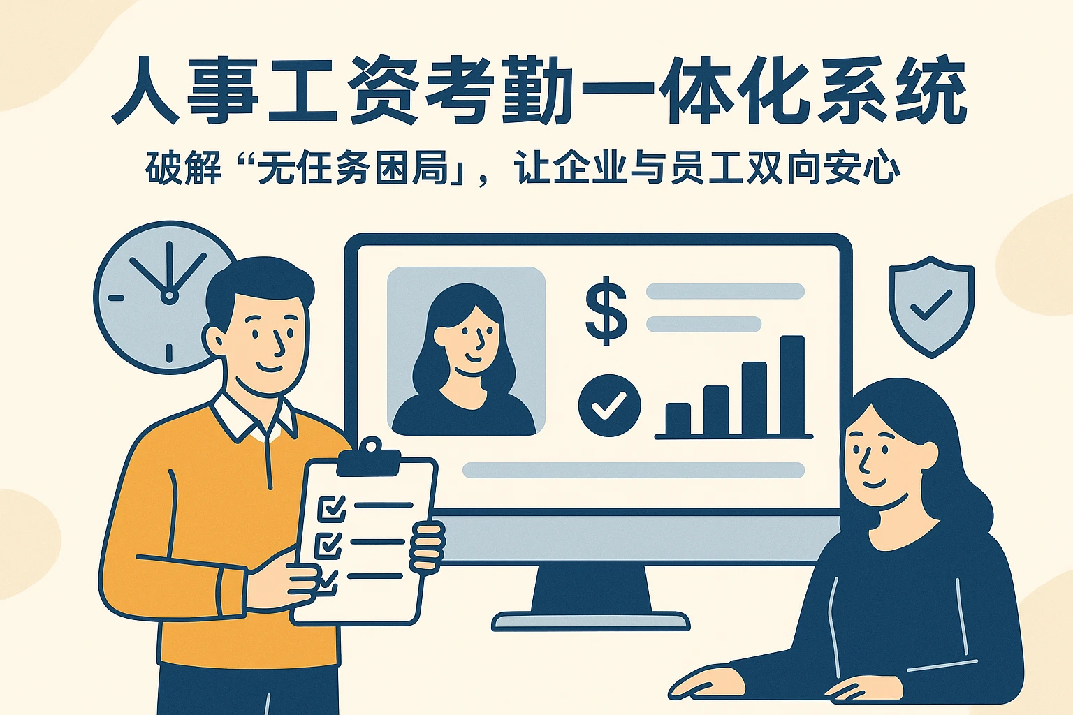 人事工资考勤一体化系统：破解“无任务困局”，让企业与员工双向安心