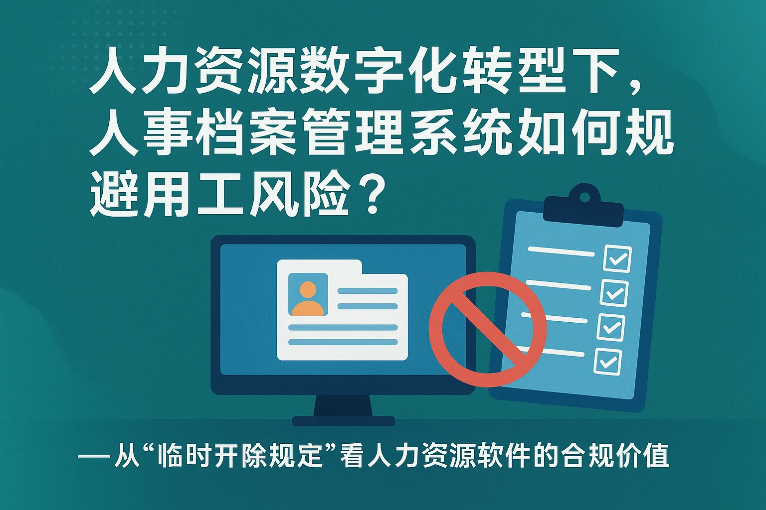 人力资源数字化转型下,人事档案管理系统如何规避用工风险?——从“临时开除规定”看人力资源软件的合规价值