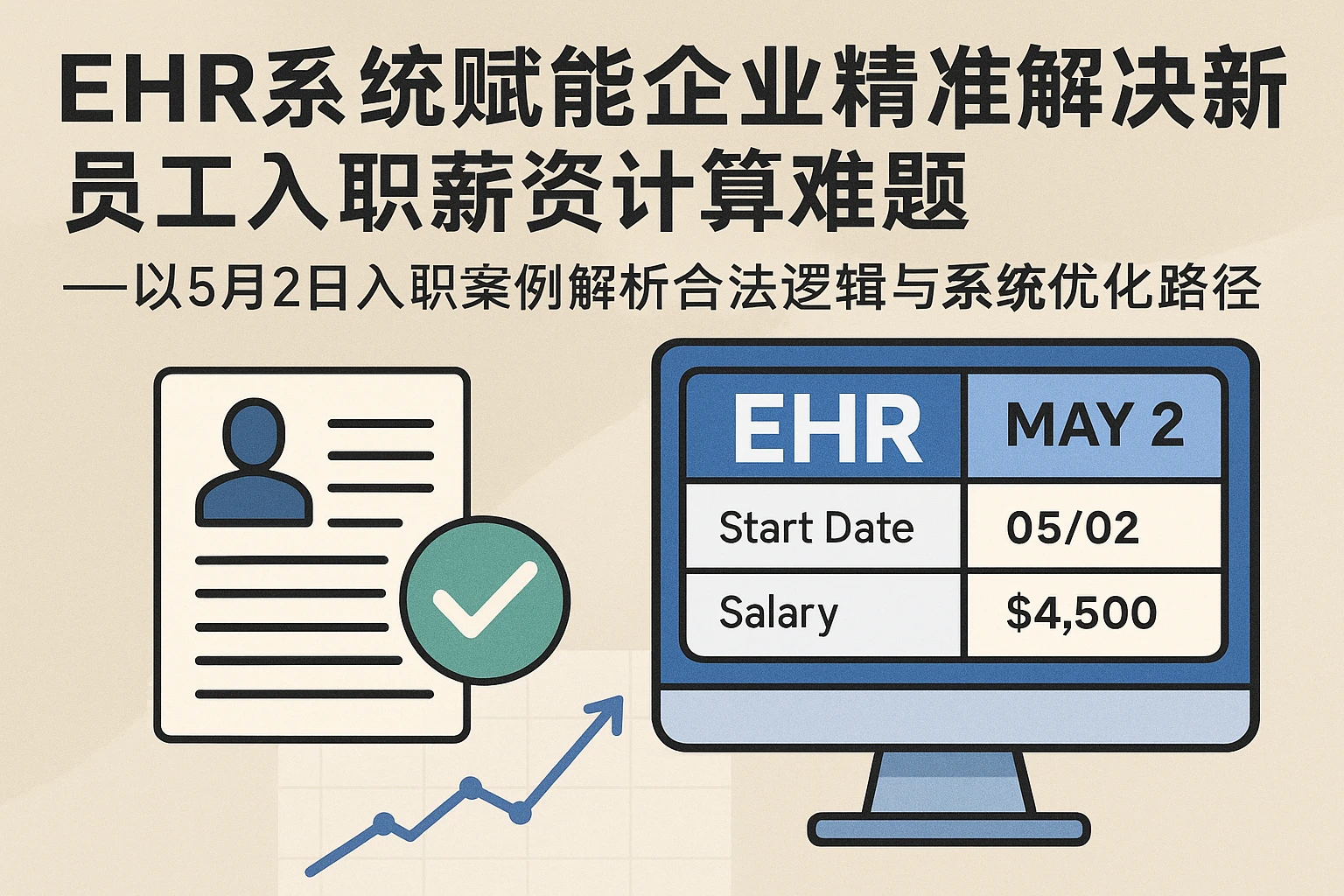 EHR系统赋能企业精准解决新员工入职薪资计算难题——以5月2日入职案例解析合法逻辑与系统优化路径