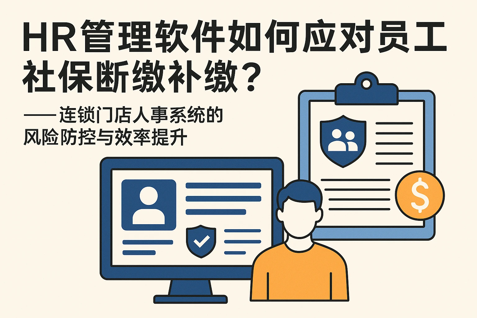 HR管理软件如何应对员工社保断缴补缴？——连锁门店人事系统的风险防控与效率提升