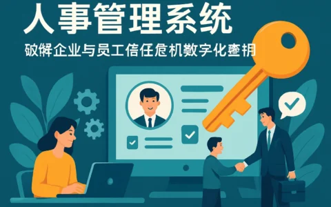 人事管理系统：破解企业与员工信任危机的数字化密钥