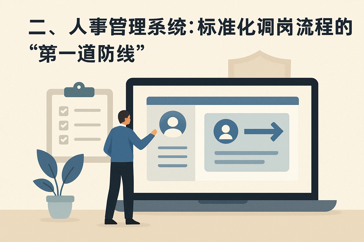 二、人事管理系统：标准化调岗流程的“第一道防线”
