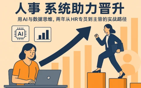 人事系统助力晋升：用AI与数据思维，两年从HR专员到主管的实战路径
