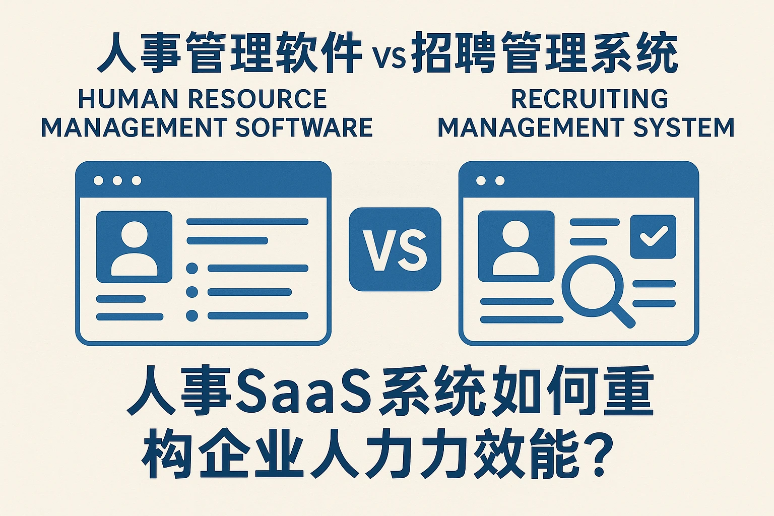 人事管理软件 vs 招聘管理系统：人事SaaS系统如何重构企业人力效能？