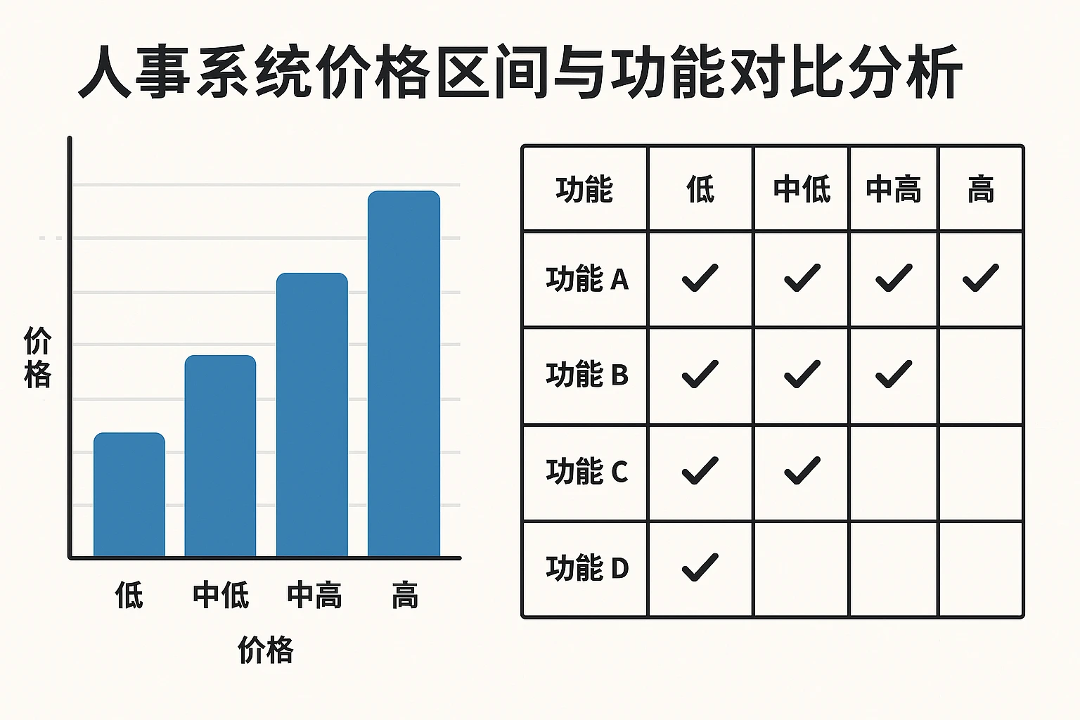 人事系统价格区间与功能对比分析