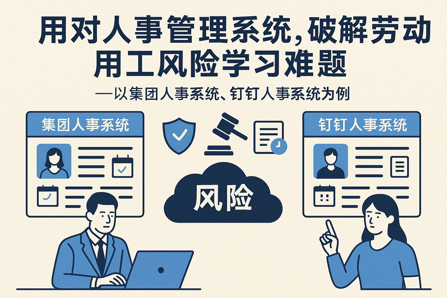 用对人事管理系统,破解劳动用工风险学习难题——以集团人事系统、钉钉人事系统为例