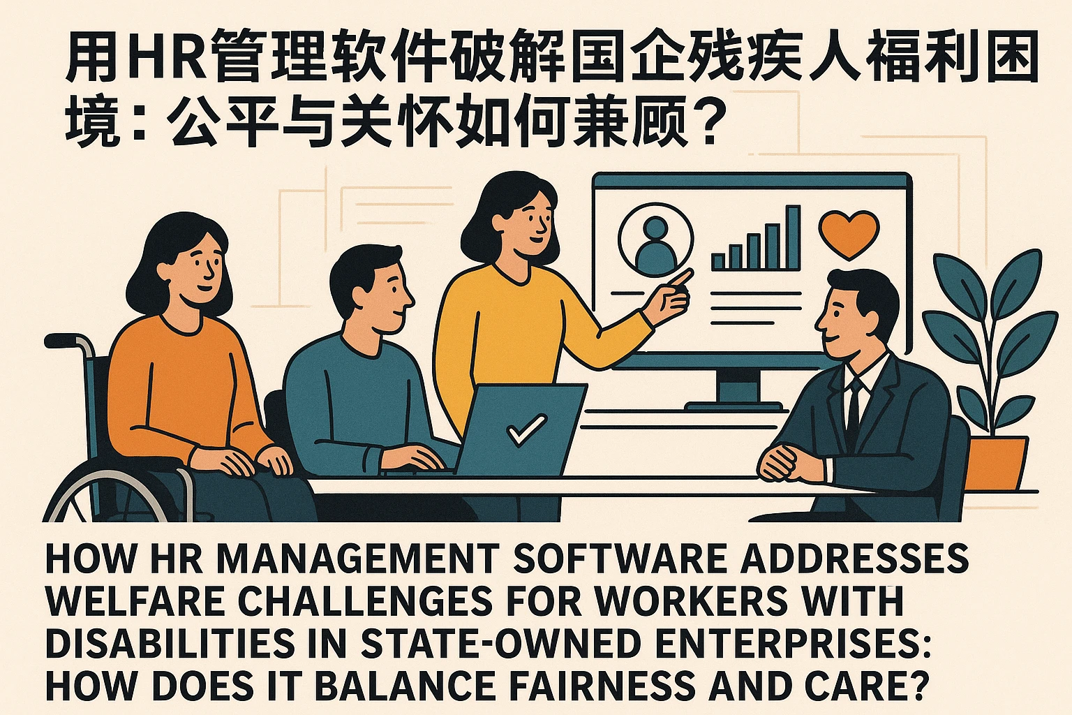用HR管理软件破解国企残疾人福利困境:公平与关怀如何兼顾?