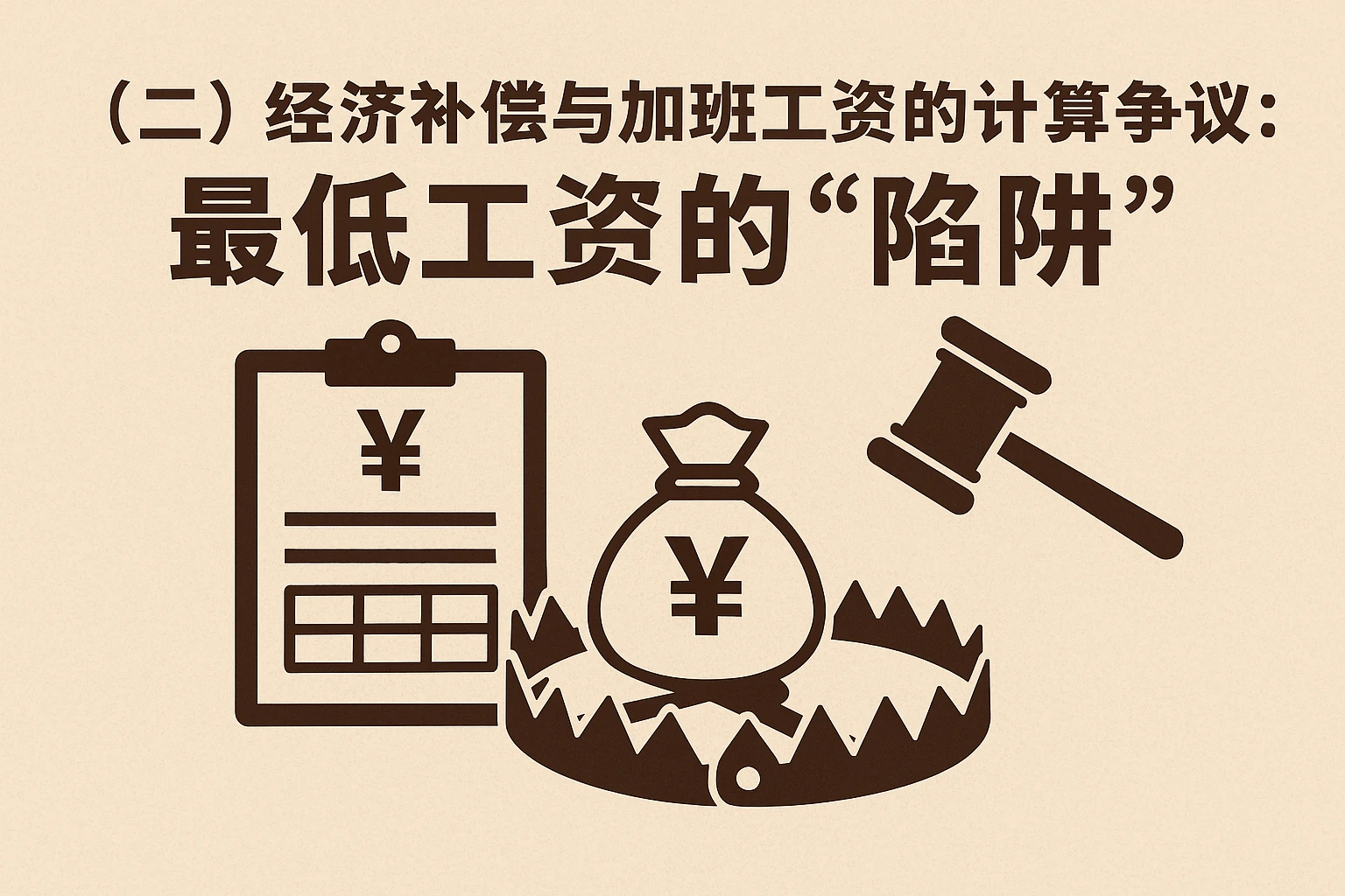 （二）经济补偿与加班工资的计算争议：最低工资的“陷阱”