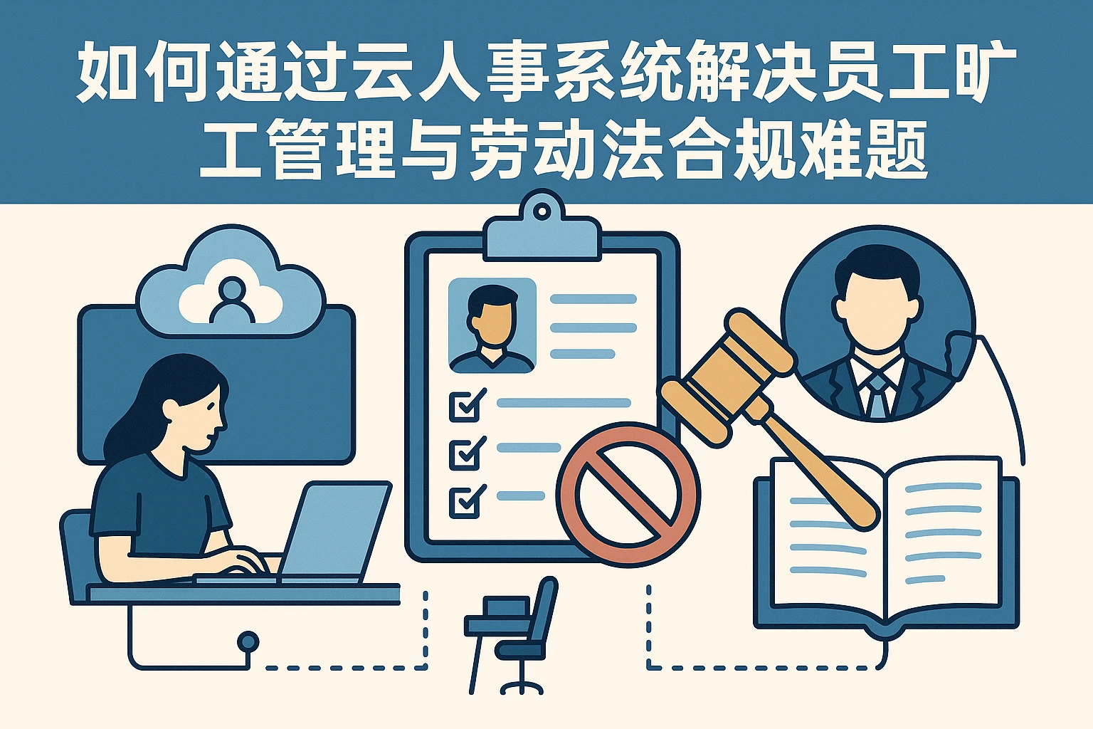 如何通过云人事系统解决员工旷工管理与劳动法合规难题