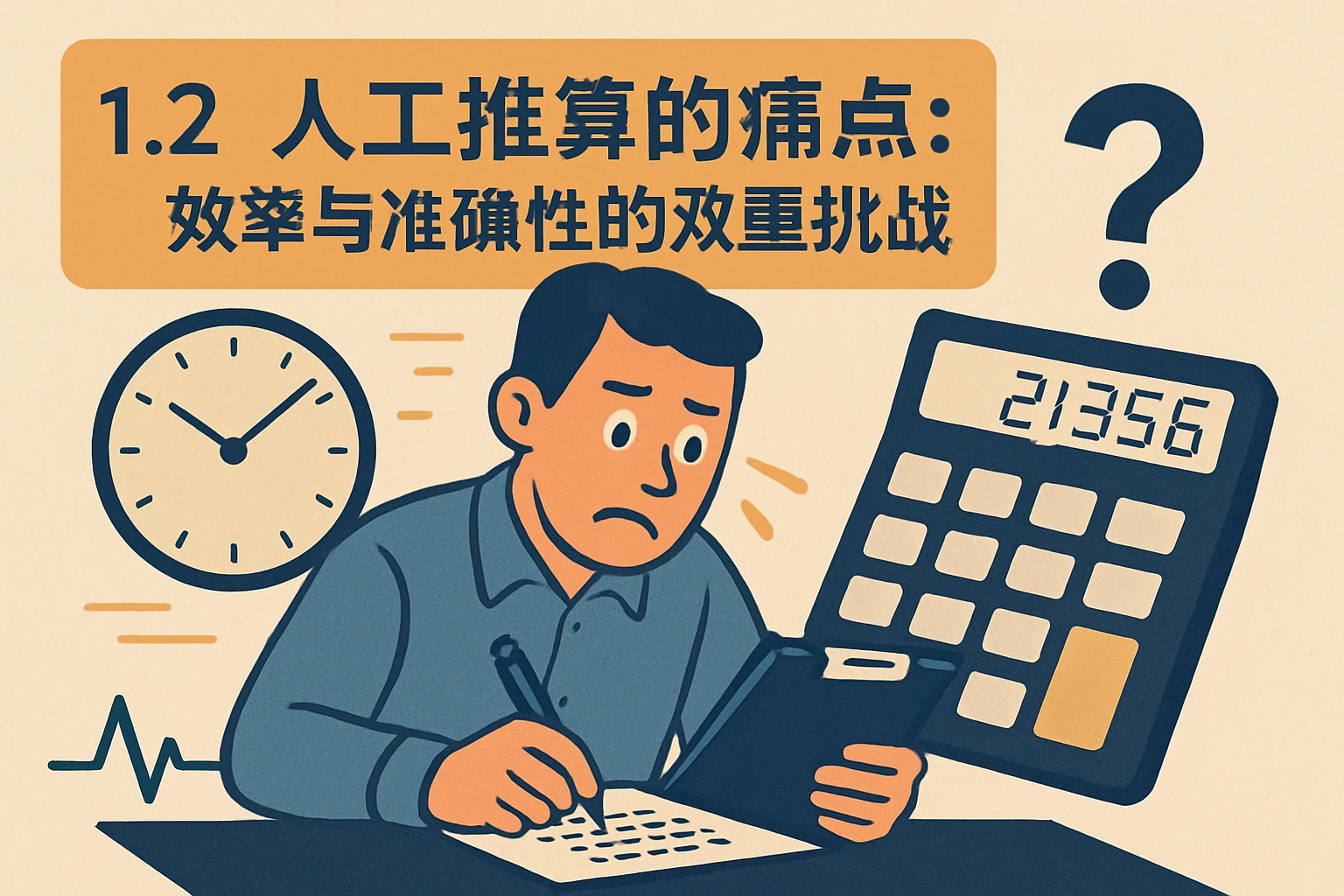 1.2 人工推算的痛点：效率与准确性的双重挑战