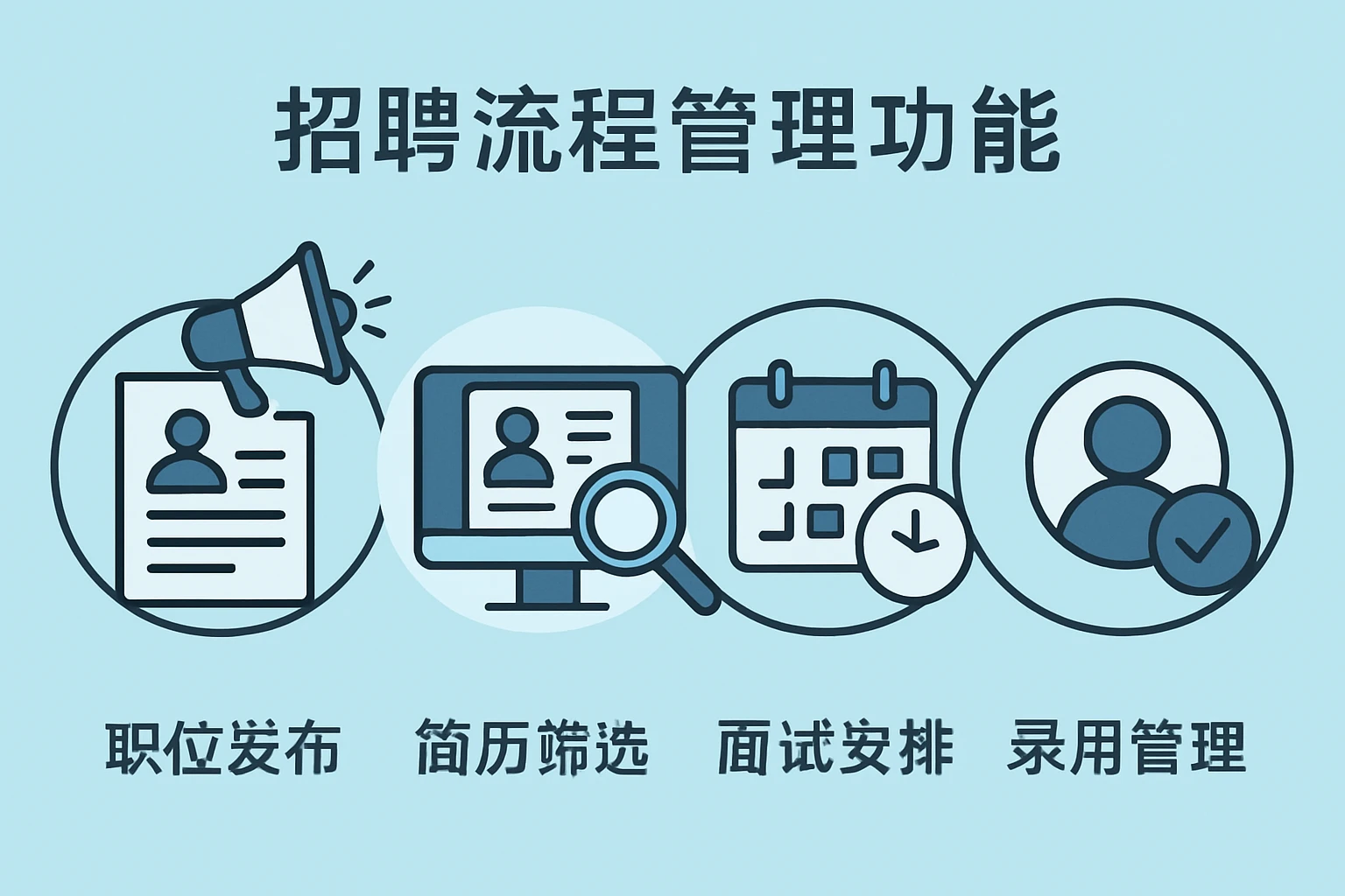 招聘流程管理功能