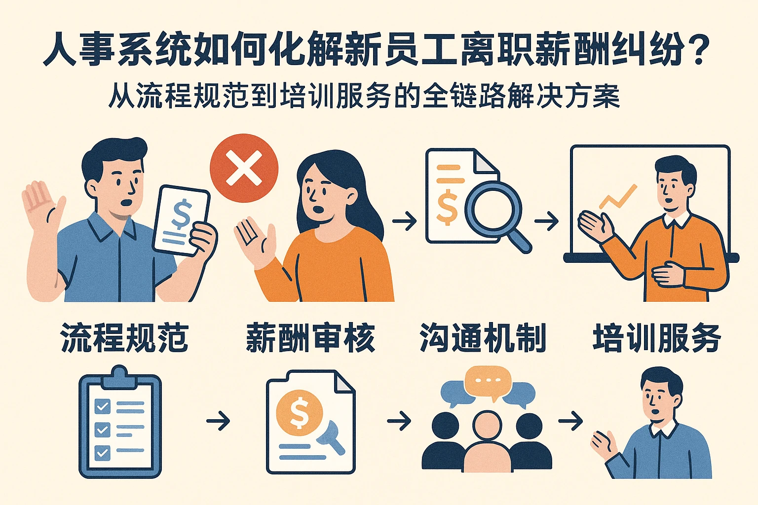 人事系统如何化解新员工离职薪酬纠纷？——从流程规范到培训服务的全链路解决方案