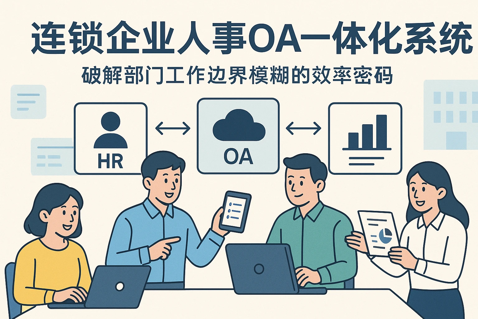 连锁企业人事OA一体化系统：破解部门工作边界模糊的效率密码