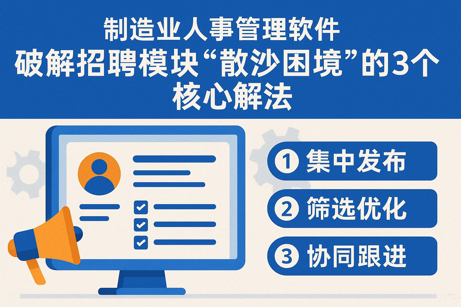 制造业人事管理软件：破解招聘模块“散沙困境”的3个核心解法