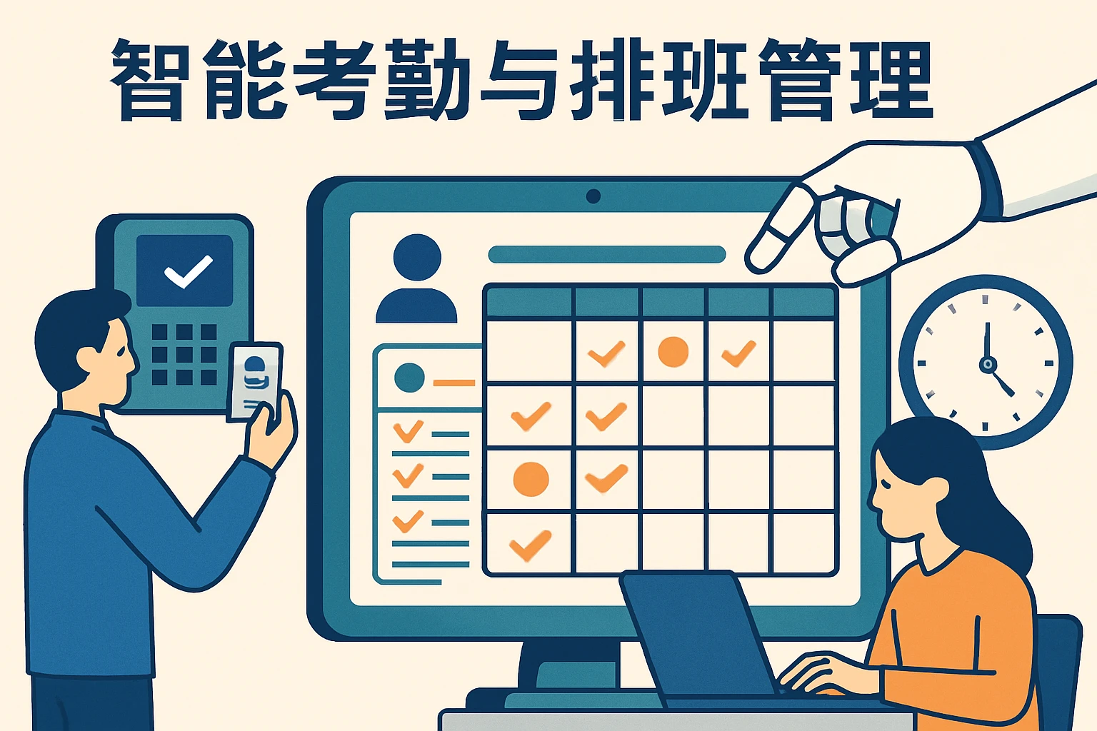 智能考勤与排班管理