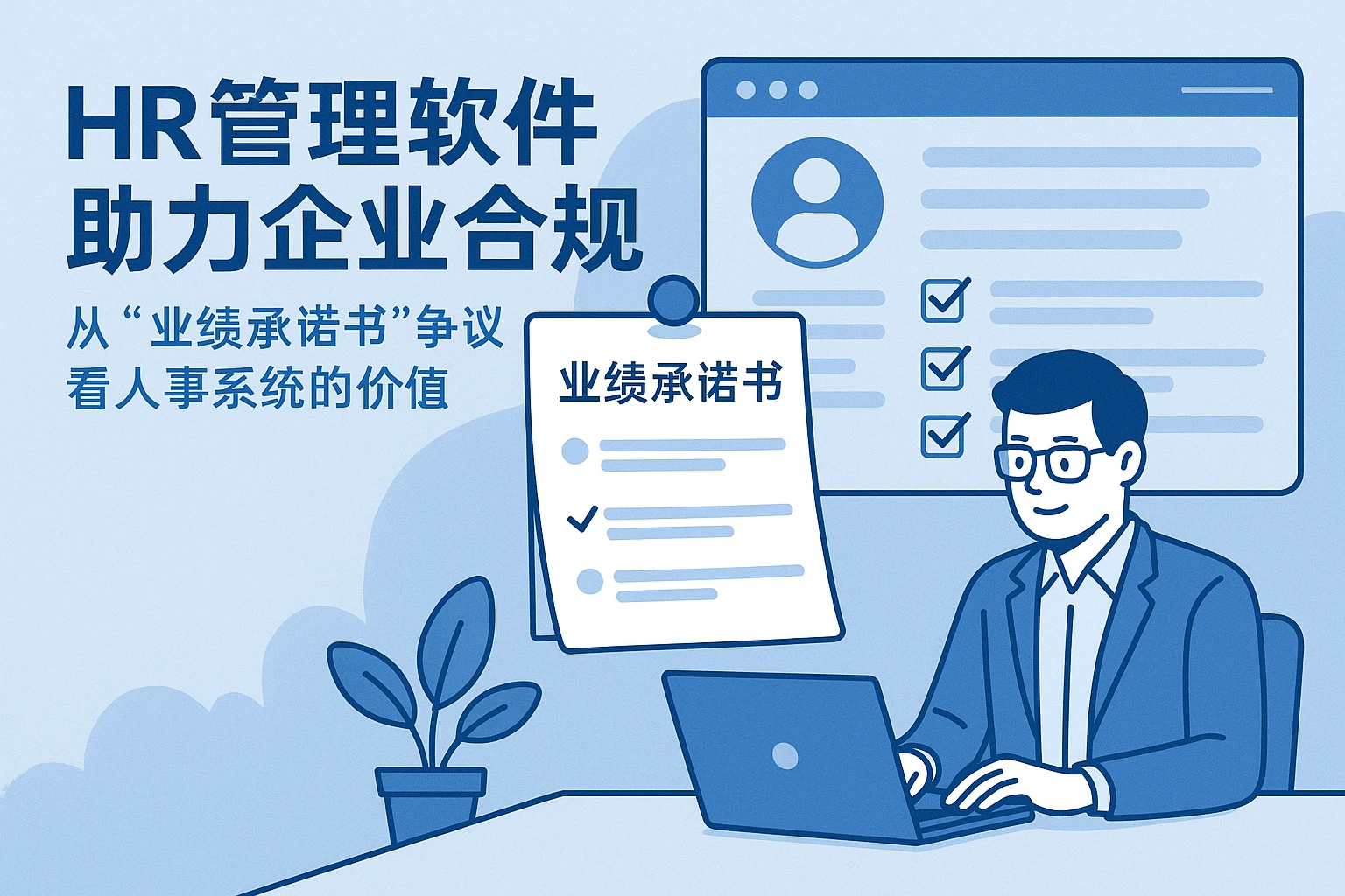 HR管理软件助力企业合规：从“业绩承诺书”争议看人事系统的价值