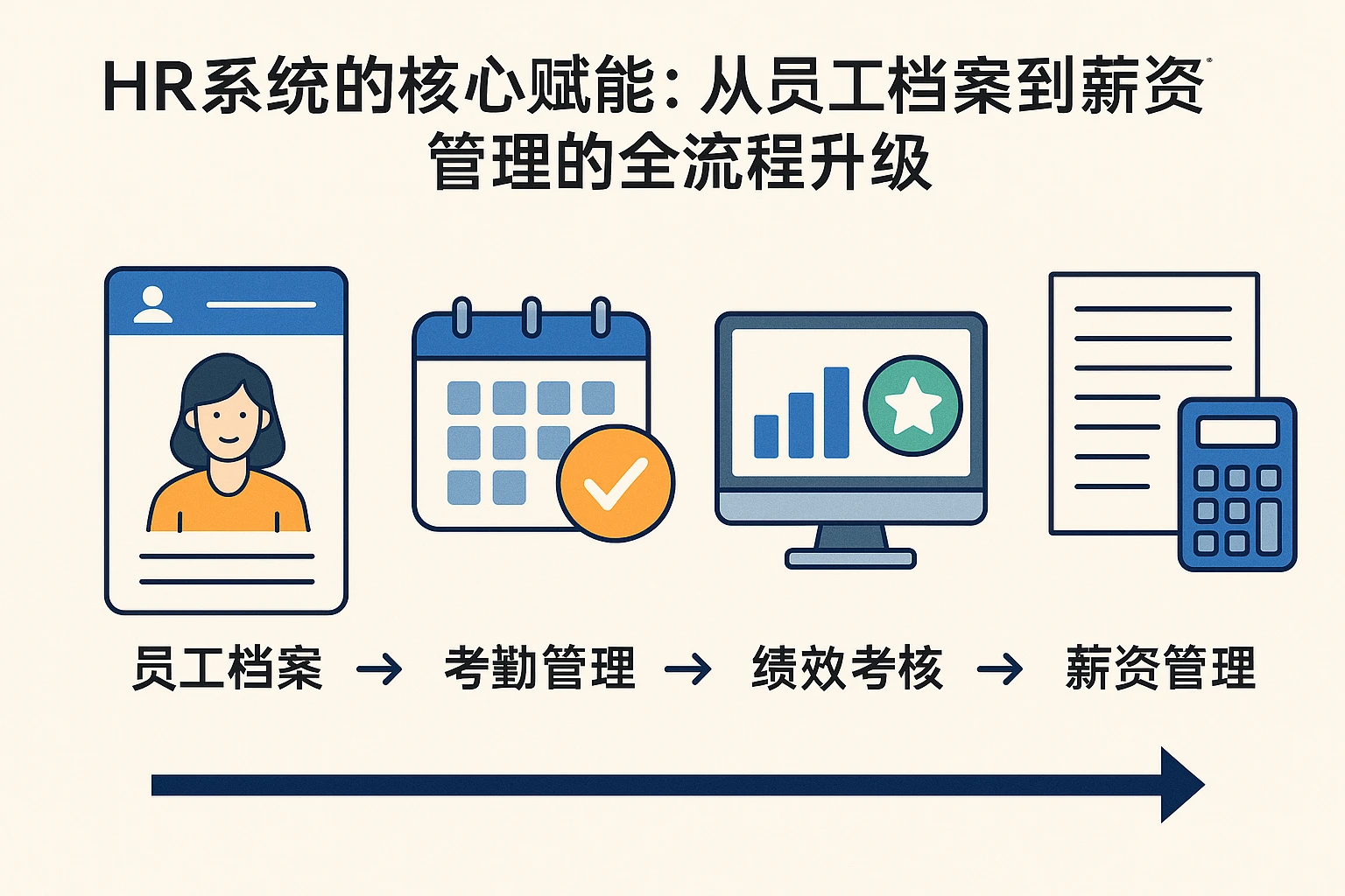 二、HR系统的核心赋能：从员工档案到薪资管理的全流程升级