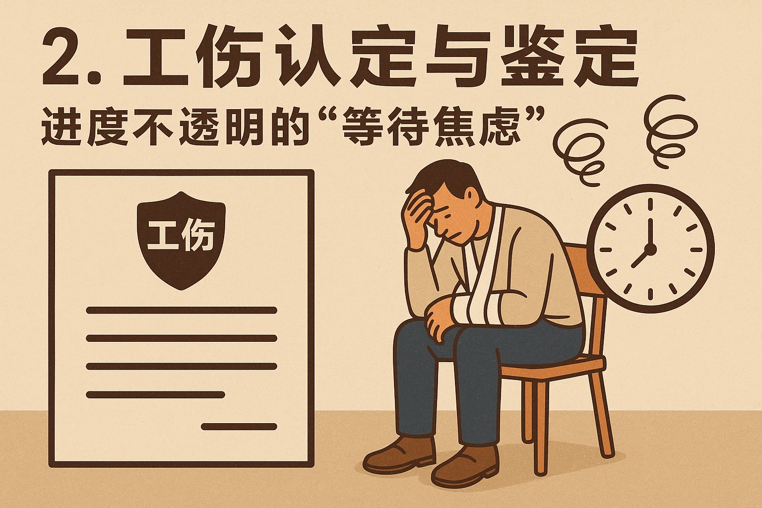 2. 工伤认定与鉴定:进度不透明的“等待焦虑”