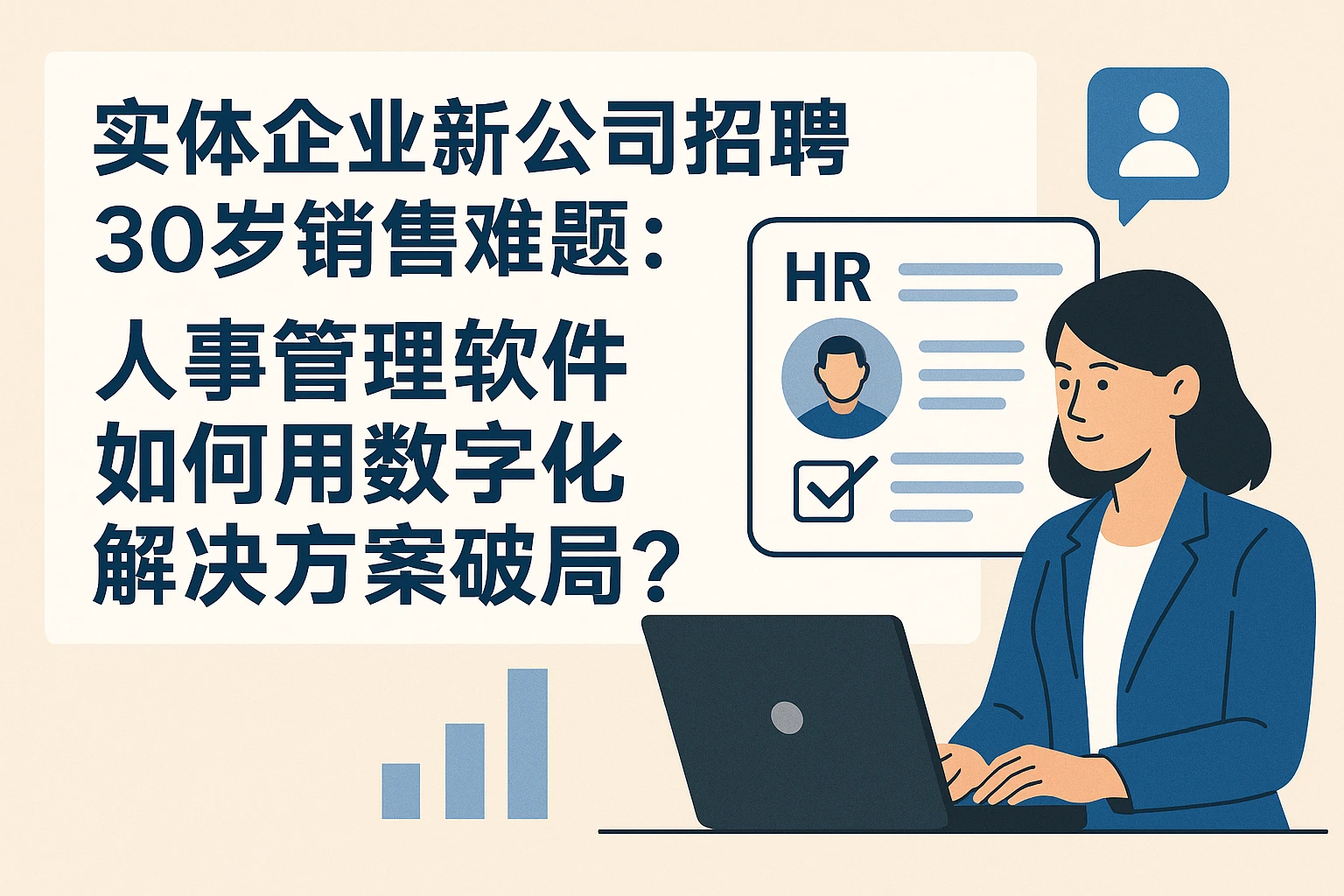 实体企业新公司招聘30岁销售难题：人事管理软件如何用数字化解决方案破局？