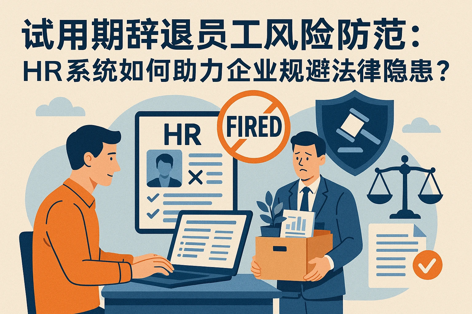 试用期辞退员工风险防范：HR系统如何助力企业规避法律隐患？