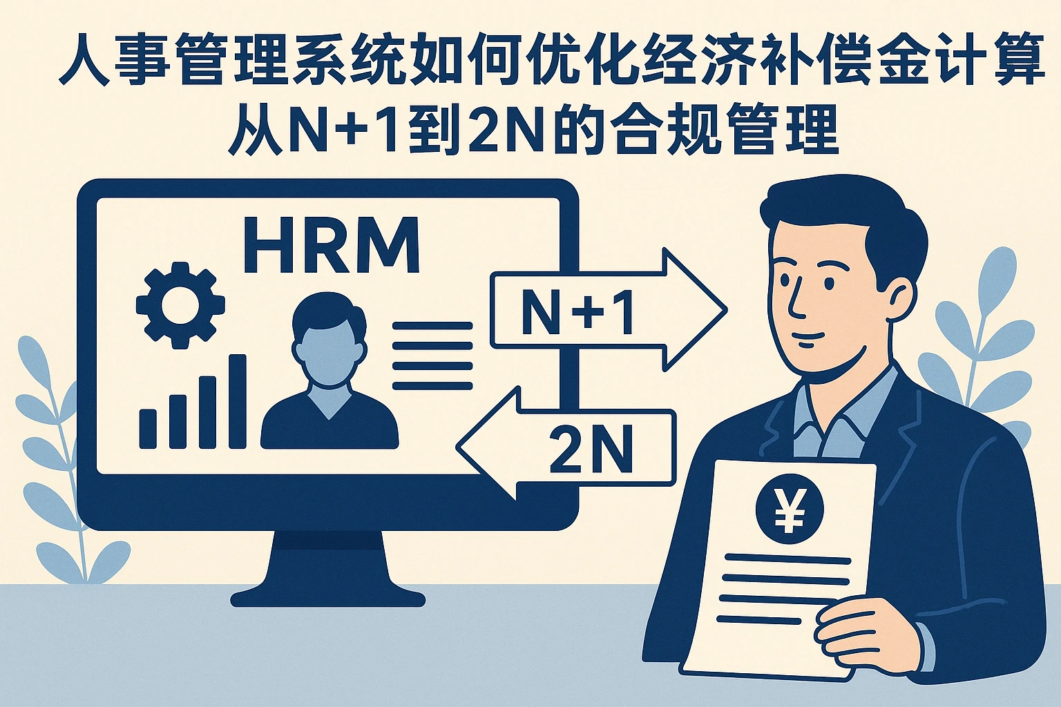 人事管理系统如何优化经济补偿金计算：从N+1到2N的合规管理
