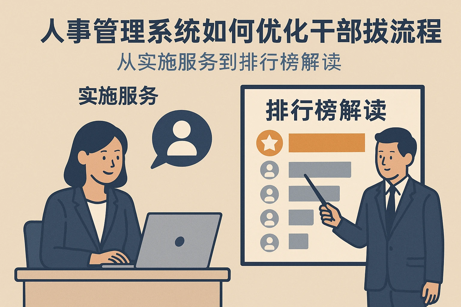 人事管理系统如何优化干部选拔流程：从实施服务到排行榜解读